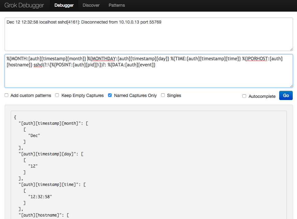 writing grok pattern